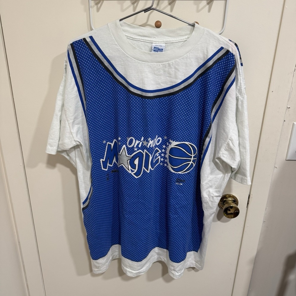 VTG Orlando Magic Tshirt Adult XL White Salem Sportswear NBA Basketball Mens 90s - Picture 6 of 11